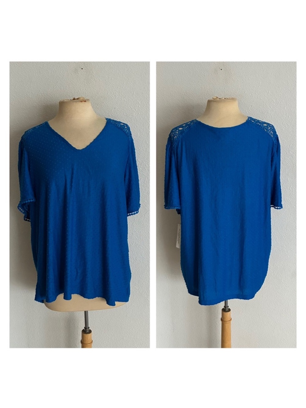 Zac & Rachel swiss dot top